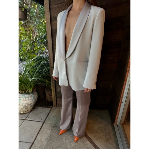 Huishan Zhang Iman Satin Flared Pants - Picture 8 of 13